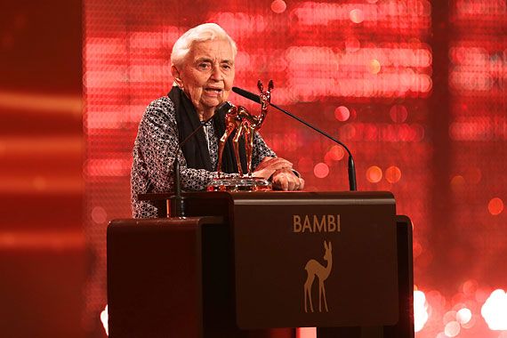 Dr. Ruth Pfau bei der BAMBI-Verleihung 2012 in Düsseldorf
